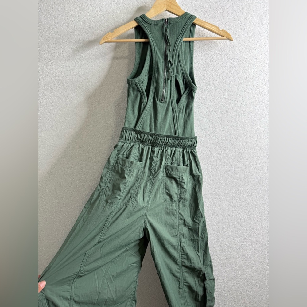 Anthropologie Olive Green Utility Jumpsuit - Picture 15 of 16